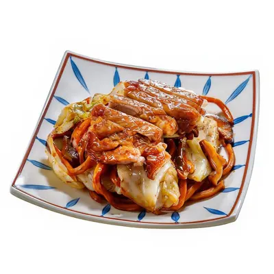 Stir-Fried Noodles with Signature Pork Chop